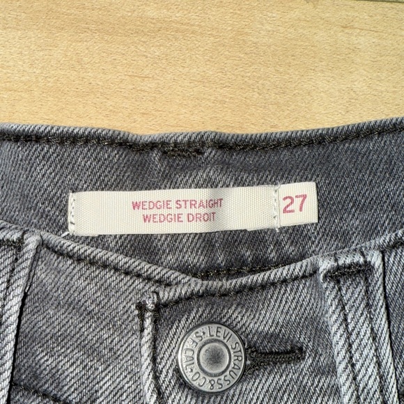 Levi's Men's Straight Fit Jeans in Charcoal - Picture 2 of 7